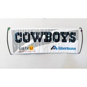 Dallas Cowboys Defense Retractable Banner 27x9.5 Double-Sided Albertsons Logo
